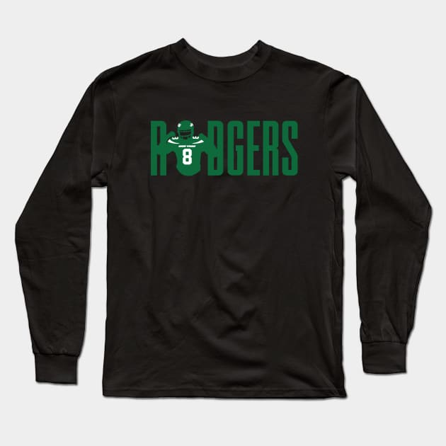 Rodgers 8, New York Football QB Long Sleeve T-Shirt by FanSwagUnltd